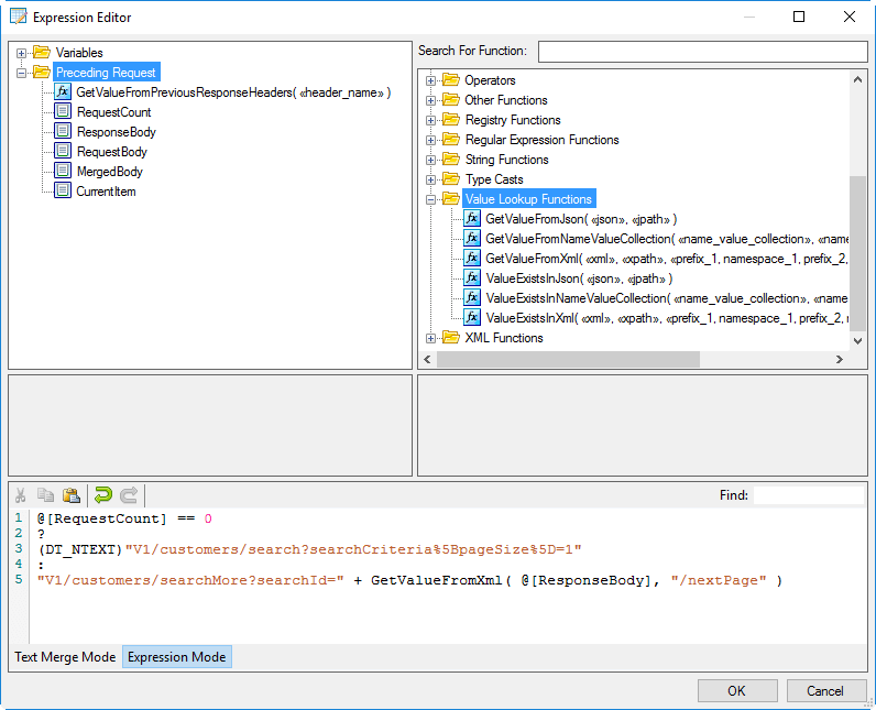 SSIS XML Source - Expression Editor - Expression Mode